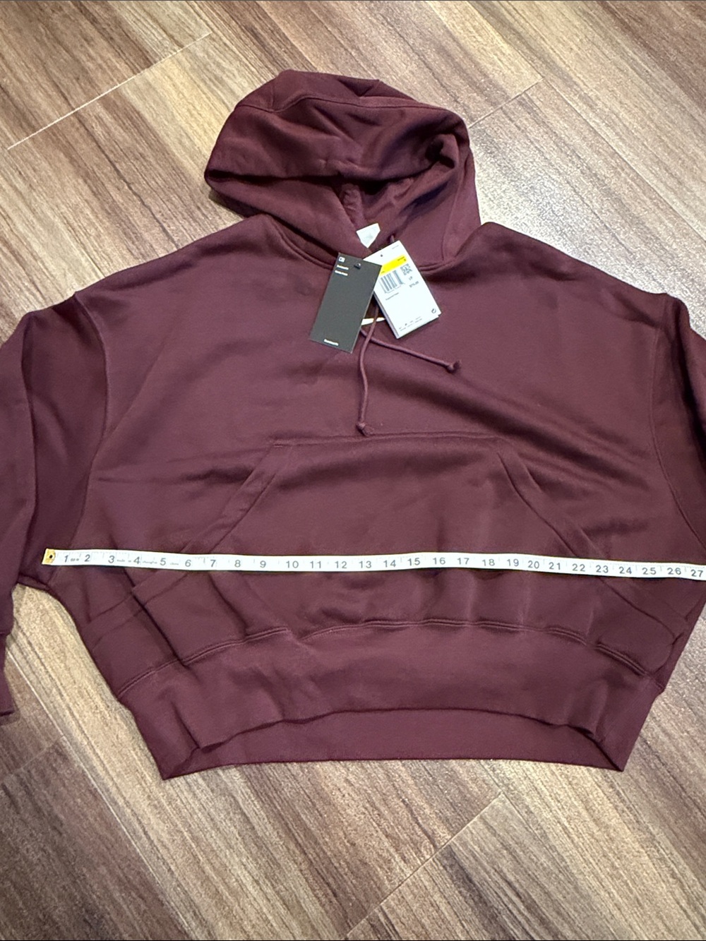 NWT Nike Phoenix Fleece Maroon Hooded Sweatshirt and Joggers Set - Picture 8 of 12